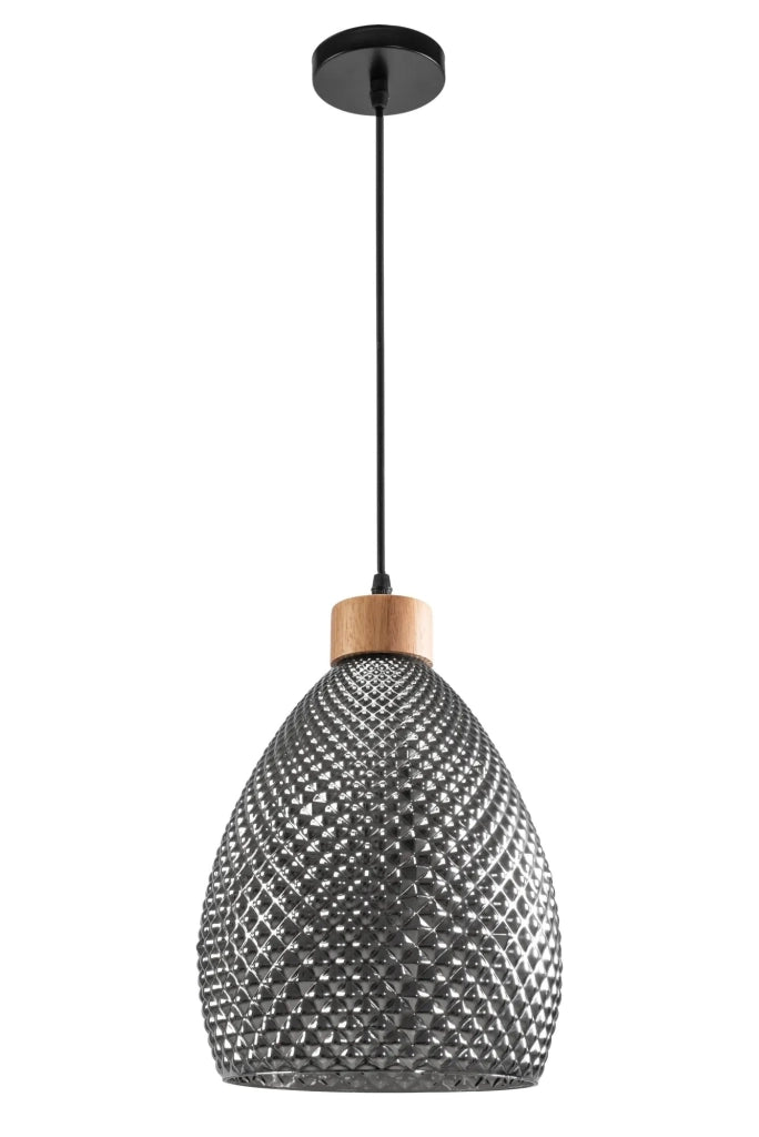 Lampada Da Soffitto Di Vetro Retro Black APP897-1CP