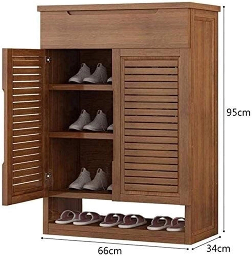 scarpiera Scarpiera per la casa Scarpiera SHOE RACK Scarpiera Scarpiera Multifunzionale Scarpiera Armadietto per Conservatorio in bambù a più Piani in una Scatola per Scarpe Moderna (Size : 66X3
