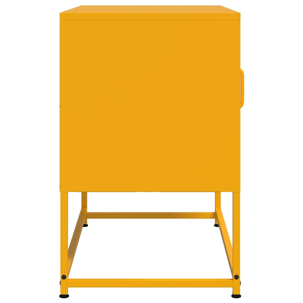 Mobile TV Giallo Senape 68x39x60,5 cm in Acciaio