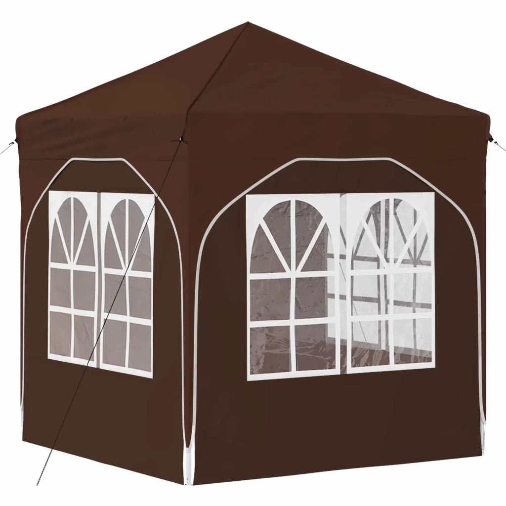 Tenda per feste a pop-up 192 x 192 x 245 cm Marrone 42019841