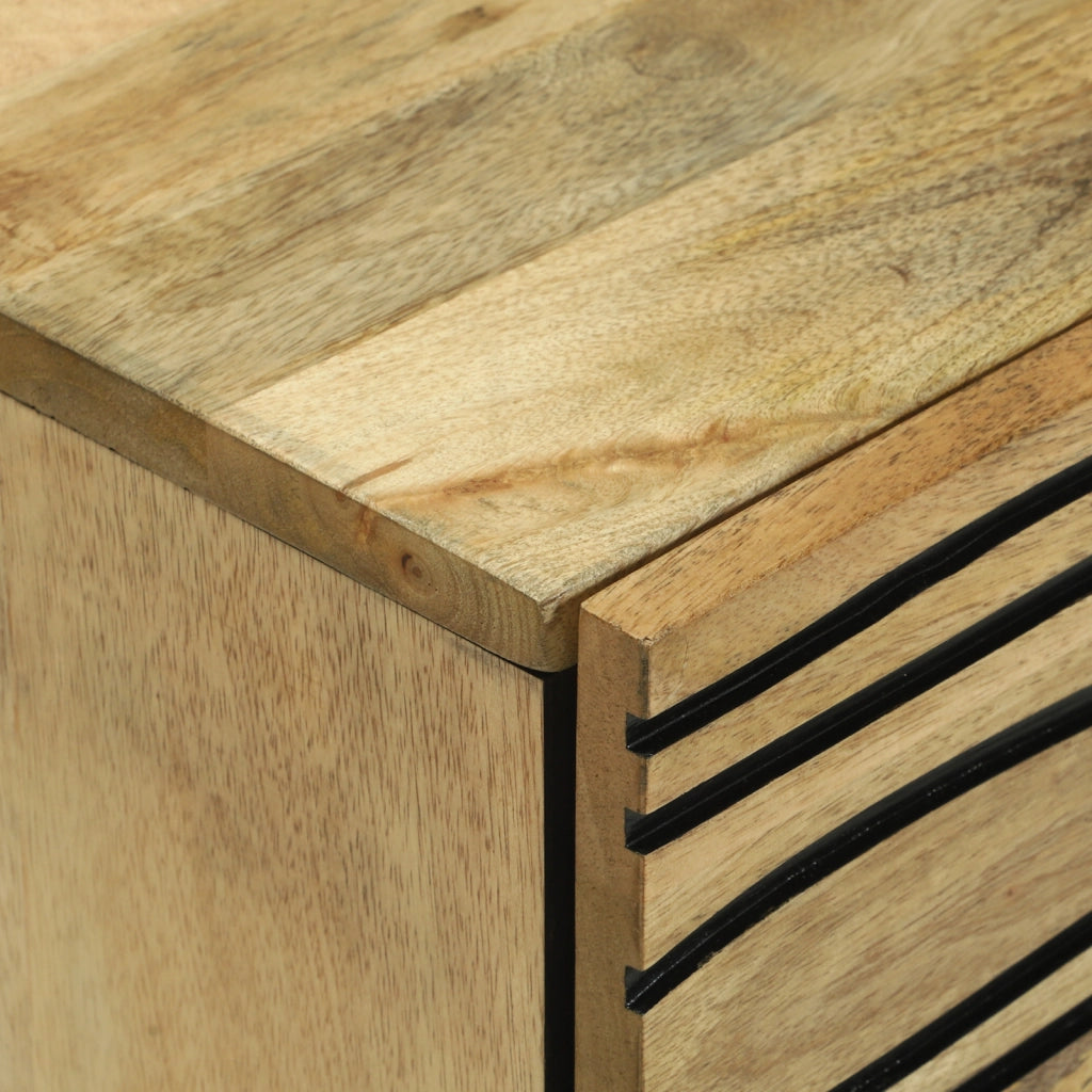 Mobile da comodino 50x33x60 cm Legno Massello Mango