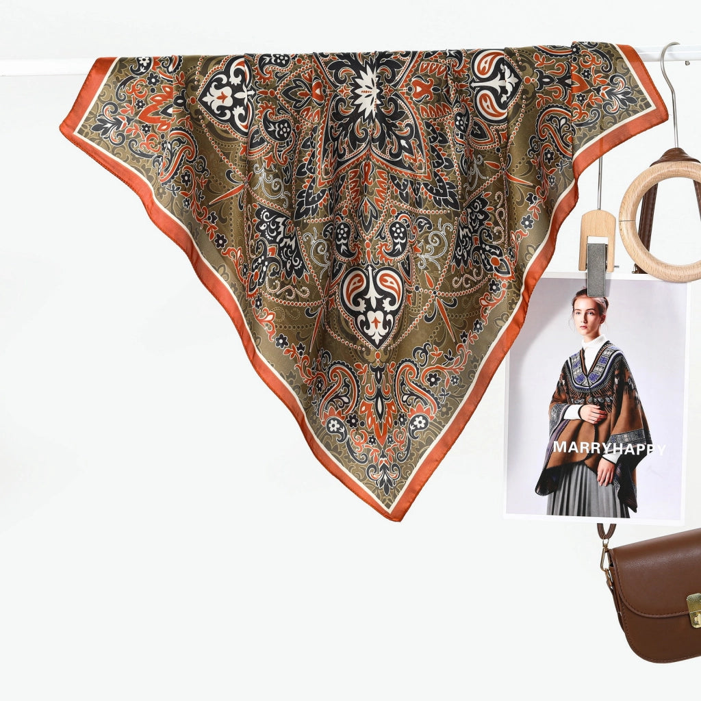 Sciarpa vintage da donna in seta