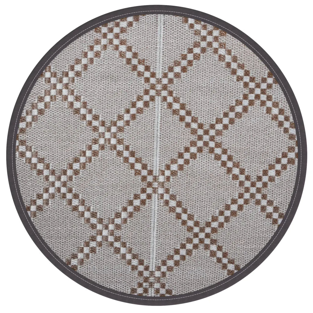 Tappeto da Esterni ARAKIL Marrone ?160 cm in PP CFW9656425