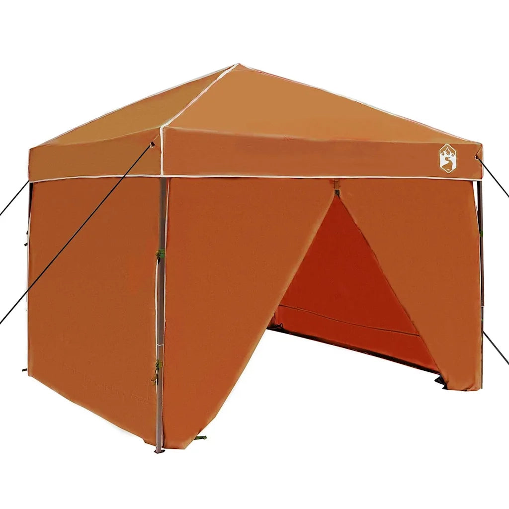 Tenda Gazebo-Tenda da festa Arancione 243 x 243 x 251 cm Tessuto 306845