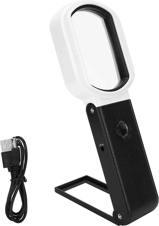 Verglasso a LED a doppio vetro pieghevole - Verglasso portatile per anziani lettura scienza hobby osservazione.