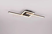 VIALE PLAFONIERA LED  17W 1860lm, 3000K NERA ORIENTABILE L. 55CM  IN METALLO IP20