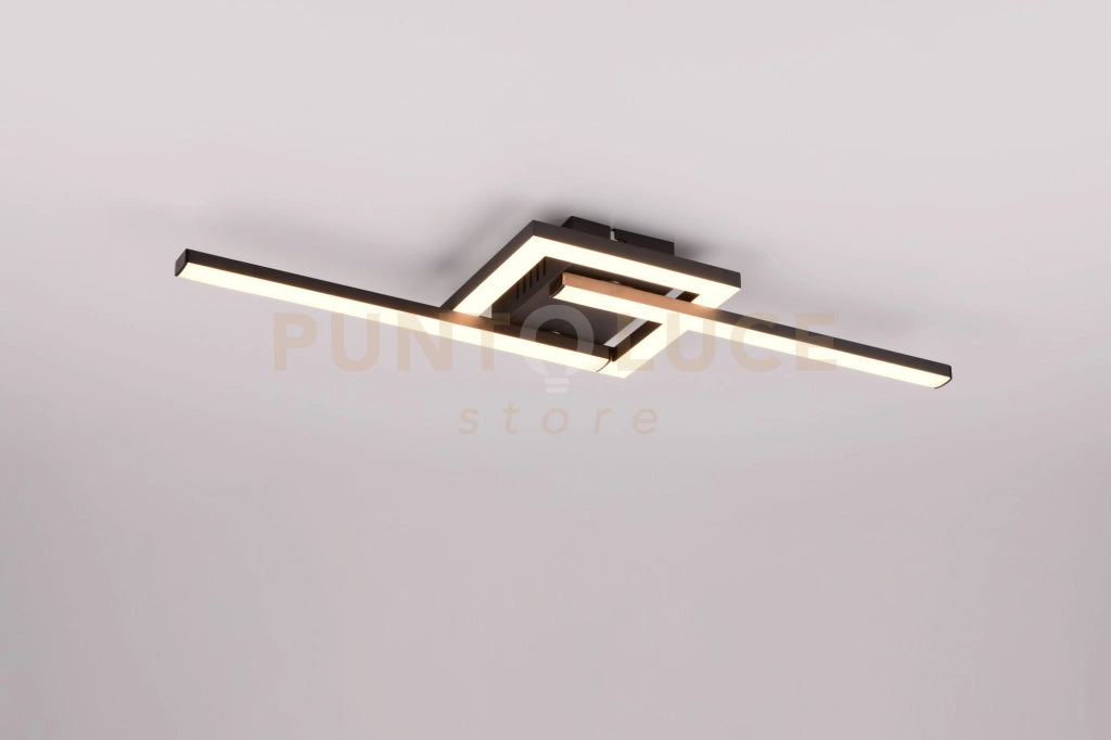 VIALE PLAFONIERA LED  17W 1860lm, 3000K NERA ORIENTABILE L. 55CM  IN METALLO IP20