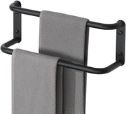 Supporto asciugamano per bagno/cucina, supporto asciugamano in acciaio inox SUS304, nero