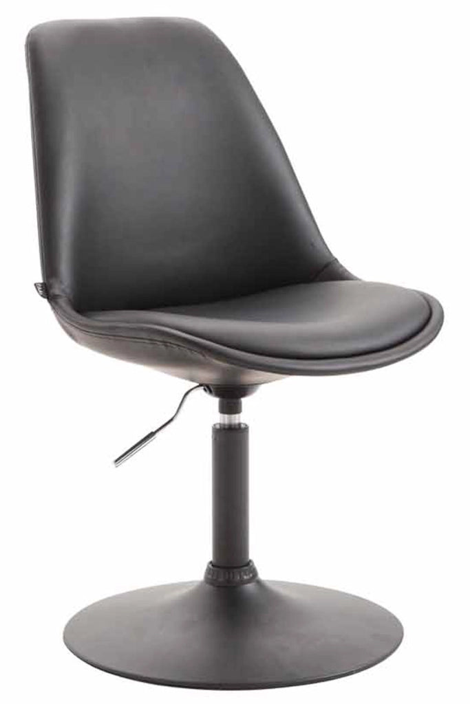 Sedia da pranzo MAVERICK in similpelle nero,nero