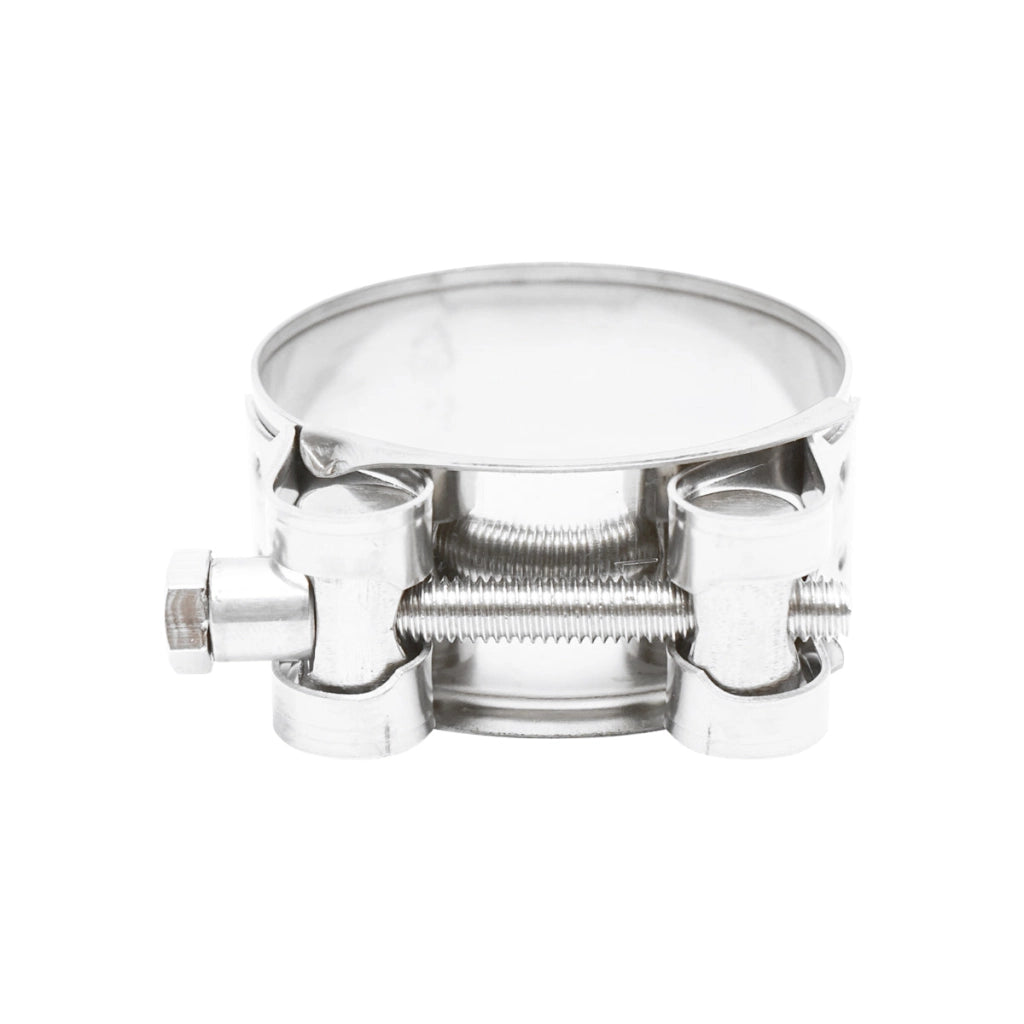 Morsetto di forza, morsetto in acciaio inox con vite 201 per tubi flessibili 48-51 mm Breckner Germany