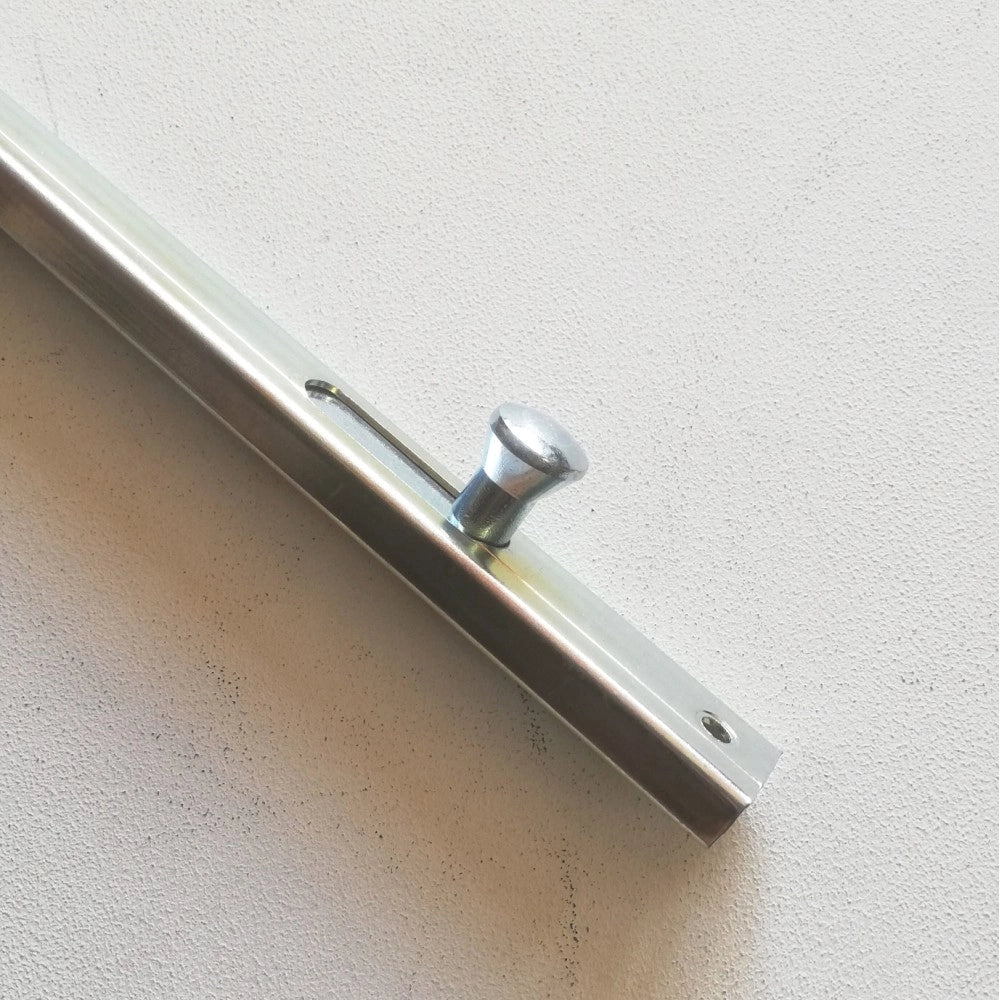 Comunello catenaccio chiavistello verticale ad avvitare zincato, scegli se  6x16x300mm