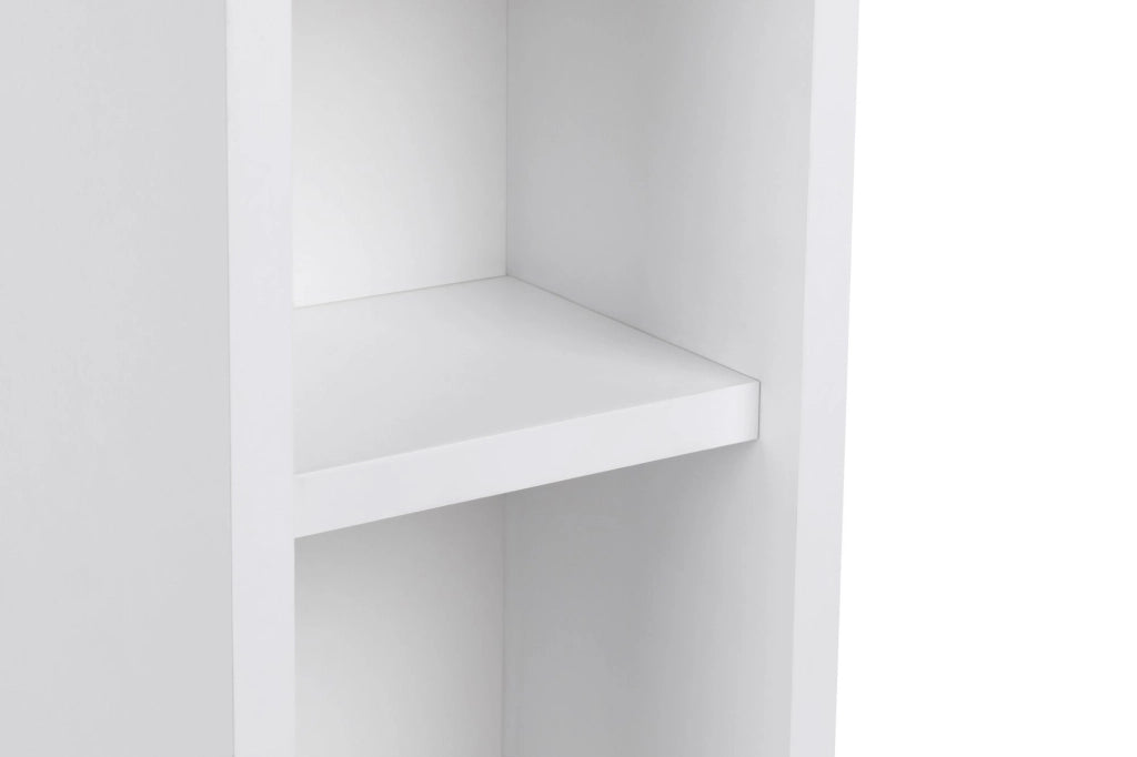 Comodino in legno "Turra" - 20 x 15 x 65 cm - Bianco