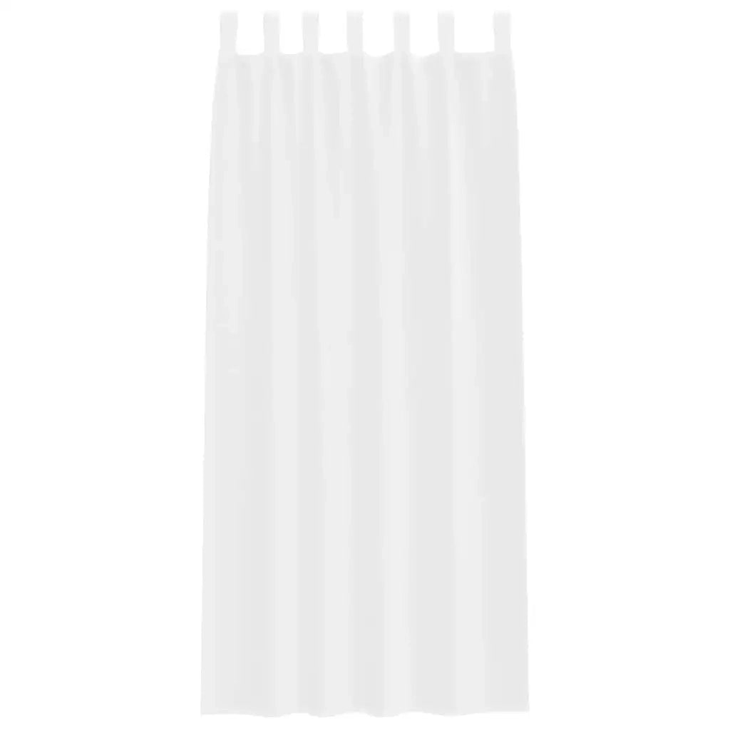 Tenda in Velo con tende 2 pcs Bianco 260 x 140 cm Poliestere 4108036