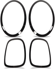 Omlijsting periferica anteriore lucida nera - Omlijsting posteriore lucida nera - Materiale ABS+PP - Compatibile con F55/F56/F57 - Resistente allo shock - Decorazione elegante - Omlijsting di illuminazione periferica