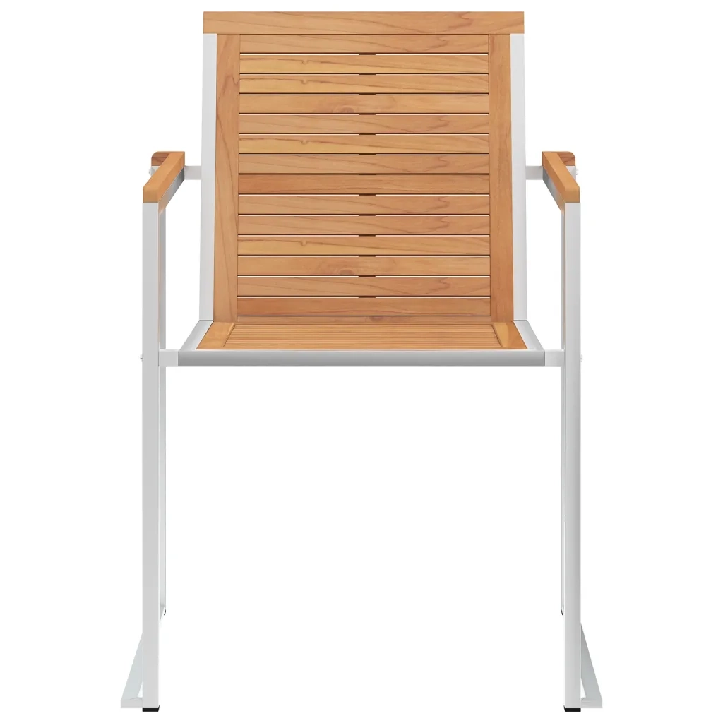 Sedie da Giardino con Cuscini 4 pz in Legno Massello di Teak cod mxl 8649