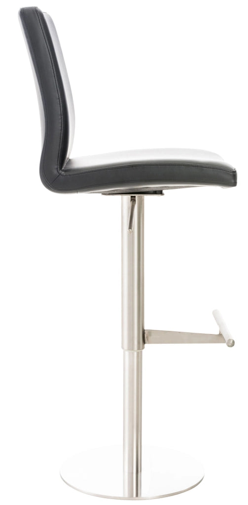 2er Set Barhocker Cadiz Kunstleder edelstahl
