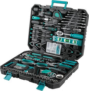 Set di attrezzi portatile - Cassetta - Set di attrezzi - Cassetta di attrezzi completa - Cassetta multiuso - 198Deilg