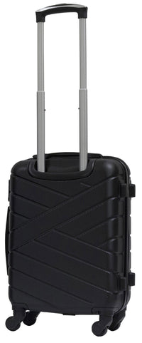Set 3 Valigie Trolley Rigide in ABS 4 Ruote TSA Ravizzoni Giove Nero