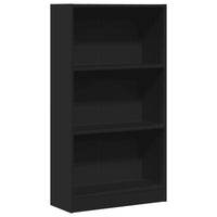 Libreria Nera 60x24x109 cm in Truciolato 857804