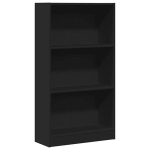 Libreria Nera 60x24x109 cm in Truciolato 857804