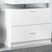 vidaXL Mobile Lavabo Bianco 78x37x59 cm in Truciolare