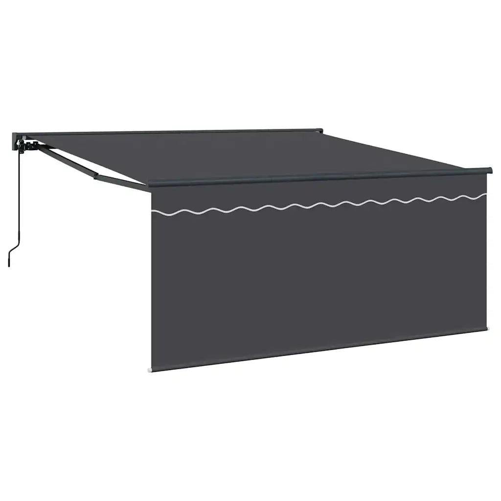 vidaXL Tenda Retrattile Grigio e antracite 300 x 250 cm