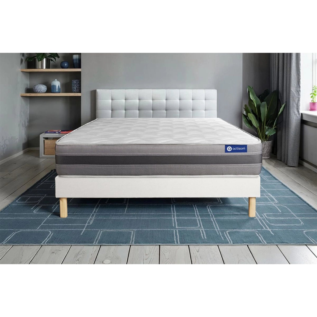 Kit rete e materasso Actilatex relax 120x200cm - Spessore : 24cm - Lattice e memory foam - Moderatamente rigido