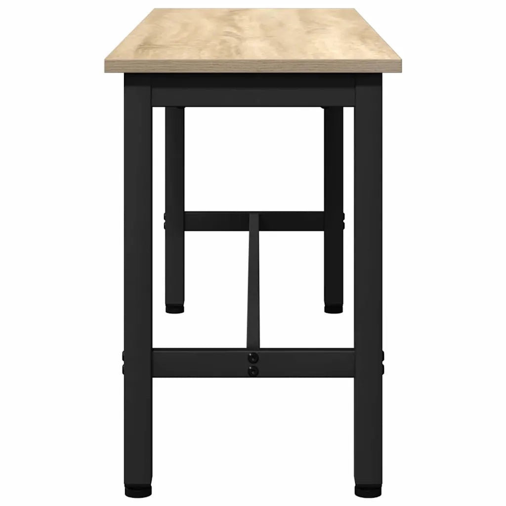 Panchina da pranzo 2 pcs Rovere Sonoma 100 x 32,5 x 48,5 cm 873753