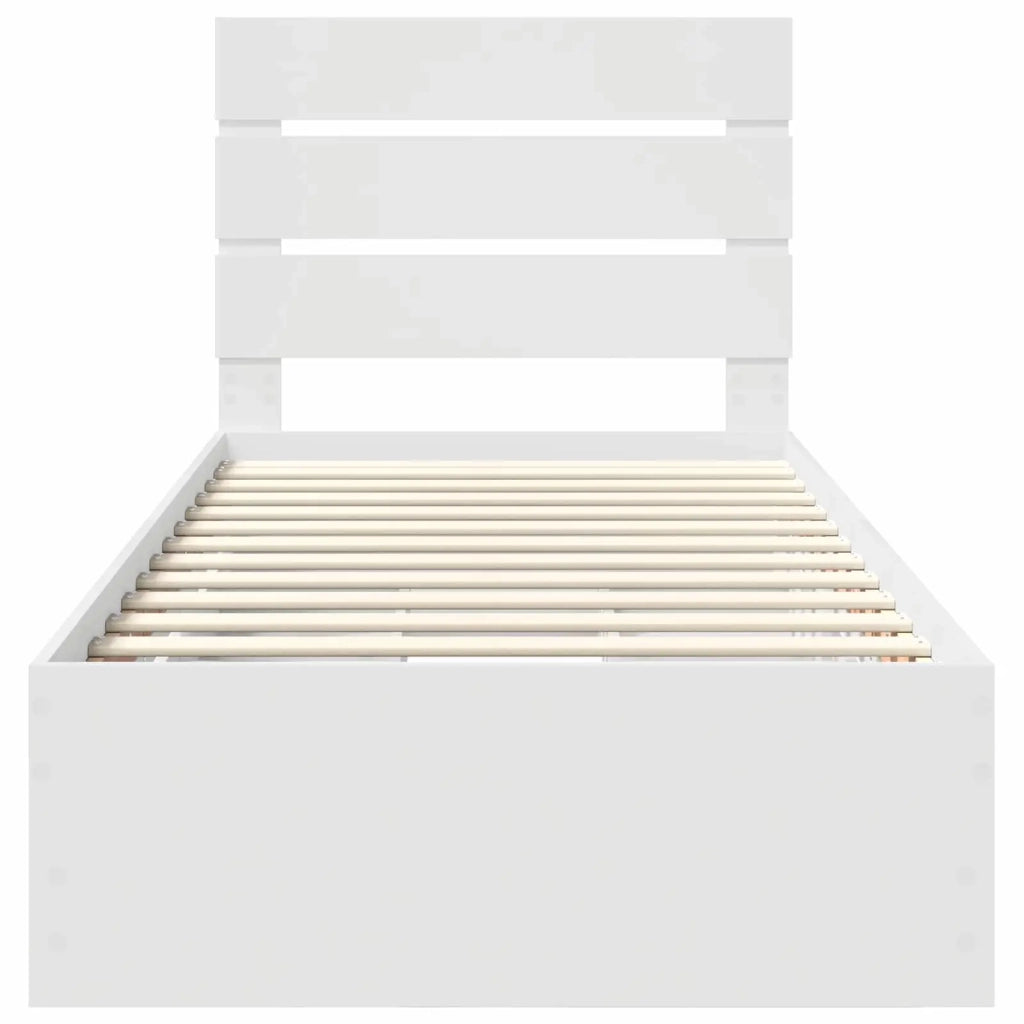 Struttura del letto Bianco 90 x 200 cm Legno Ingegnerizzato 3411858