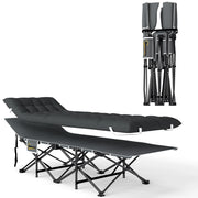 Letto da campeggio pieghevole con materasso ¨C zephmum ¨C nero