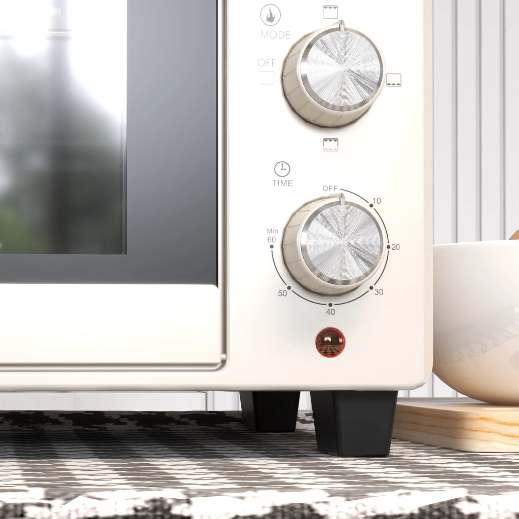Mini Forno Elettrico 21 L 1400 W con Girarrosto; 3 Modalità e Temperatura Regolabile 100-230°C