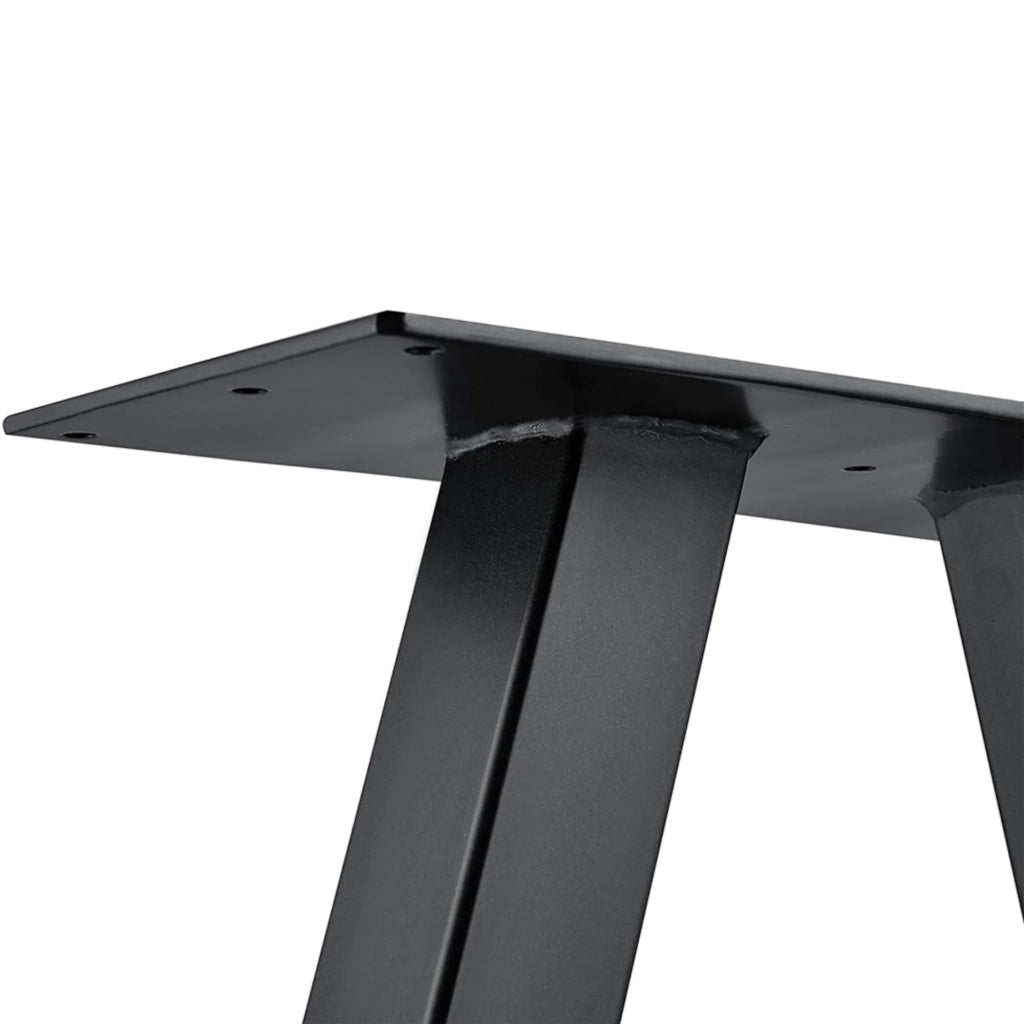 Set di 2 gambe per tavolo nuziale triangolari 42 x 40 cm acciaio nero 03_0008093