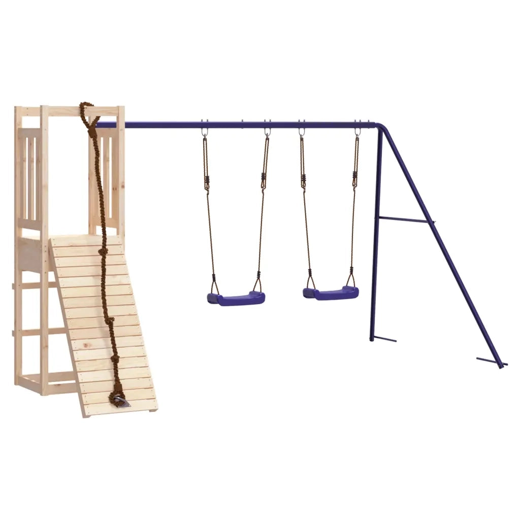 Set da Gioco da Esterno in Legno Massello di Pino 3155951