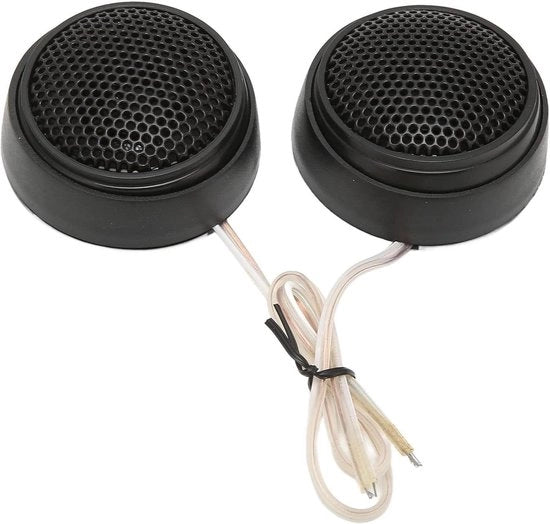 Doppio Altoparlante Stereofonico a Cupola Alta Sensibilità 1000W Nero - Set a 2 Pezzi.