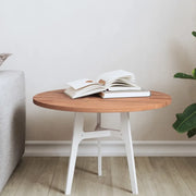 Piano per Tavolo Ã˜50x1,5 cm Rotondo in Legno Massello di Faggio