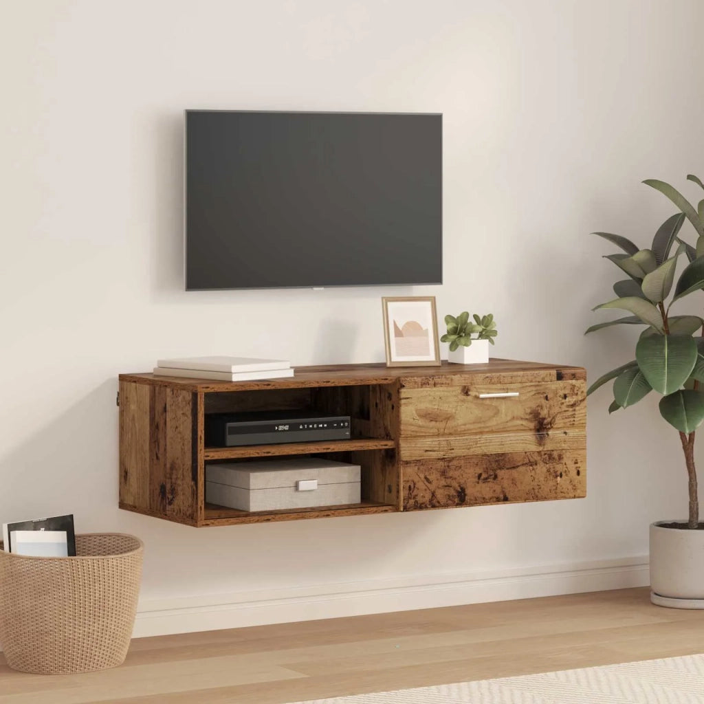 Armadio in Legno con cassetto Legno vecchio 100,5 x 39 x 30 cm 880249