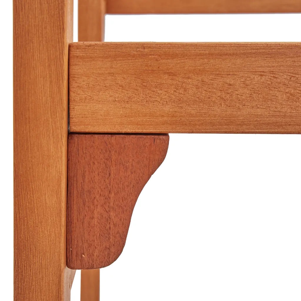 Panchina da Giardino Pieghevole 120 cm Legno Massello Eucalipto