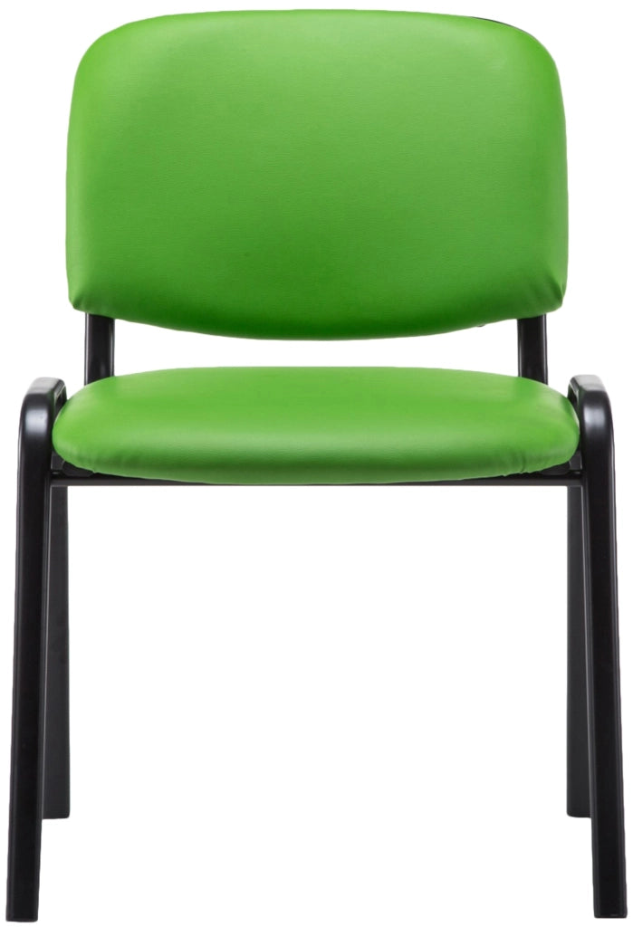 Sedia impilabile Ken similpelle verde