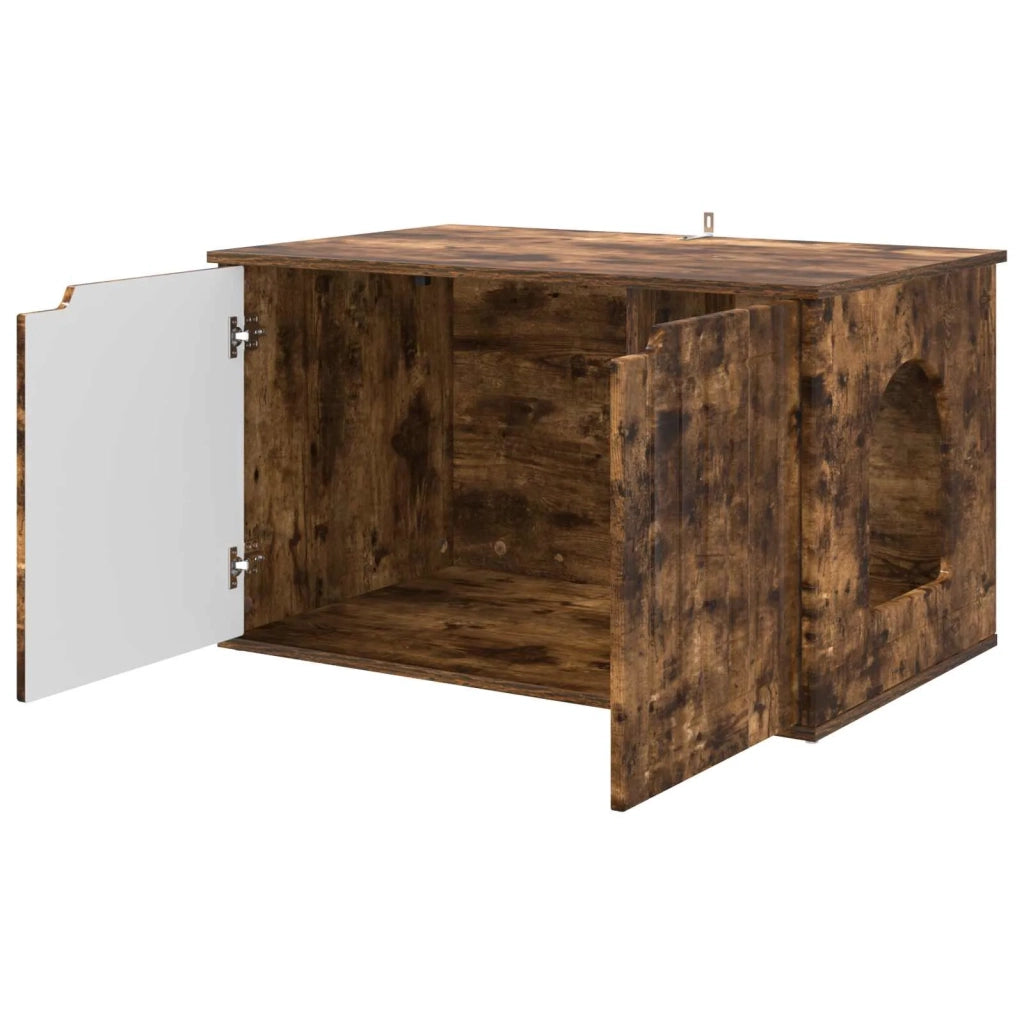 Casa per Gatti Rovere fumé 85 x 55 x 50,5 cm Legno multistrato