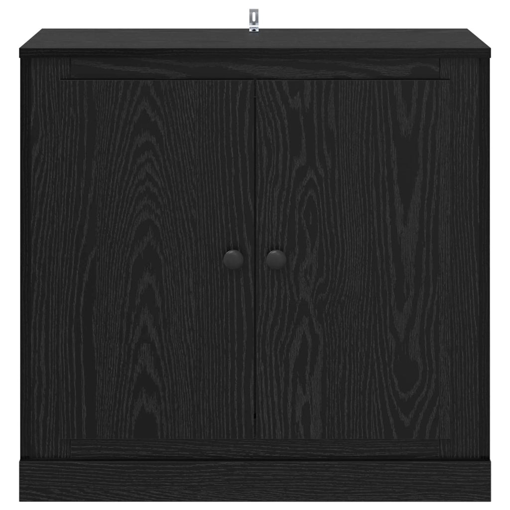 Credenza Rovere Nero 70 x 35,5 x 67,5 cm Legno multistrato