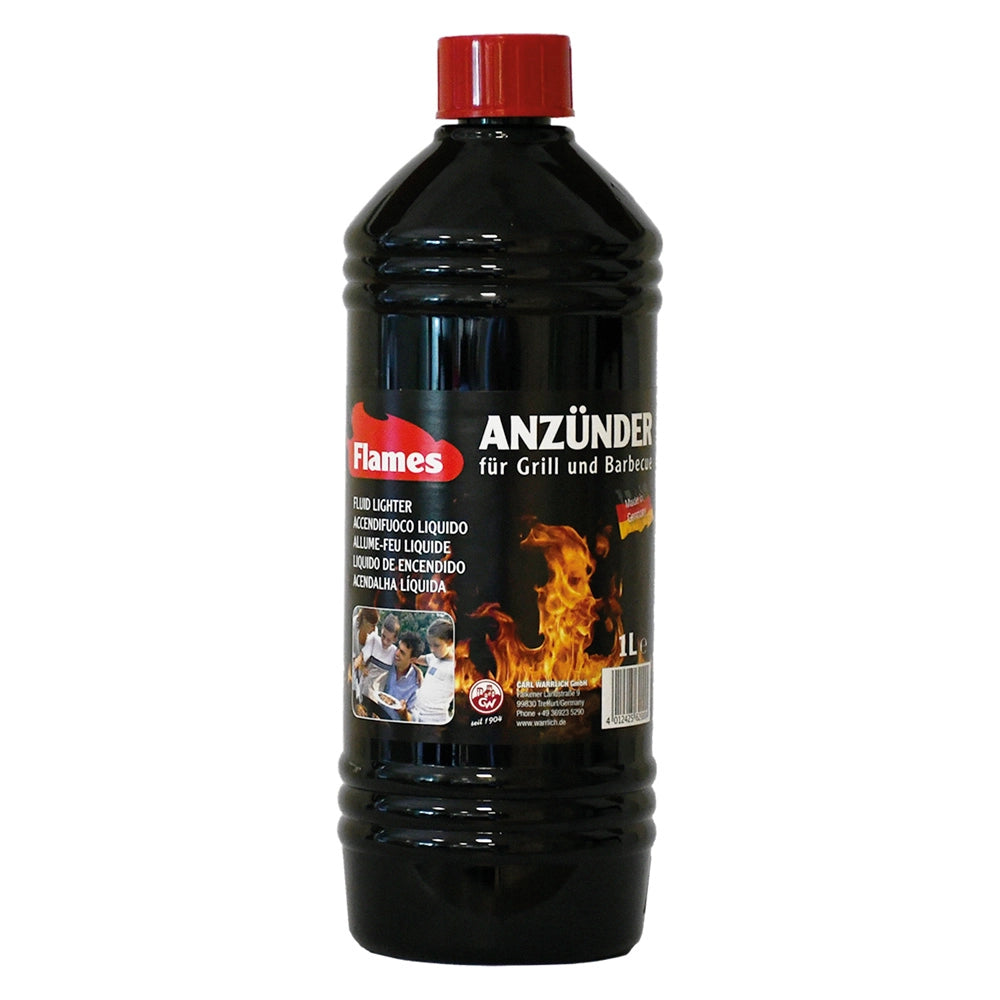 ACCENDIFUOCO LIQUIDO 'FLAMES' lt. 1- 12 pezzi  - FLAMES
