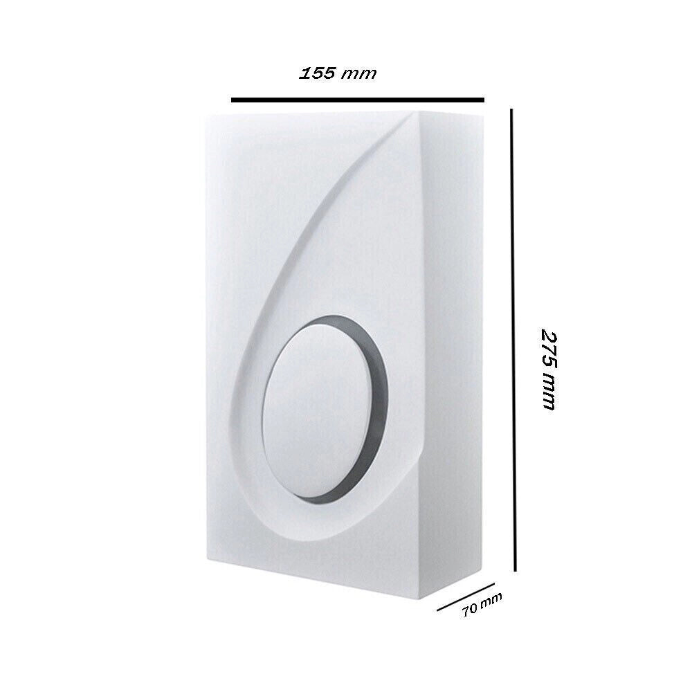 Applique in gesso dal design moderno forma biemissione attacco per lampadine G9