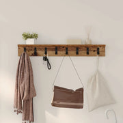 Appendiabiti a muro Legno vecchio 80 x 10,5 x 10,5 cm 874369