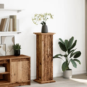 Espositore con Portaoggetti Legno Antico 31x30x90 cm Truciolato 854614