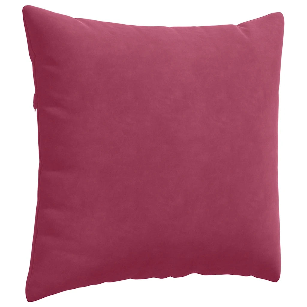 Cuscini da Divano 2 pcs Rosso Vino 45 x 45 cm Tessuto in Cords