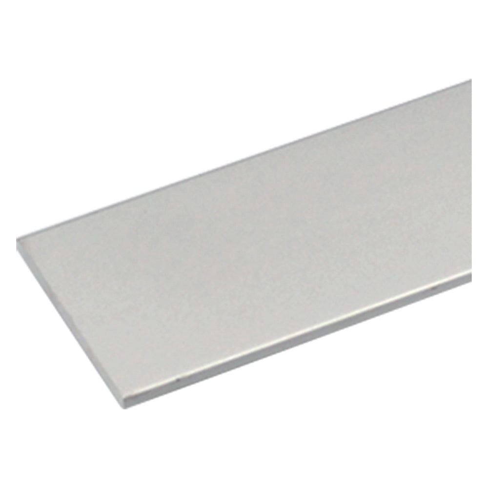 PROFILO PER FAI DA TE PIATTO mm 15 x  2 - mt 1 col.argento- 8 pezzi  - UNIKO