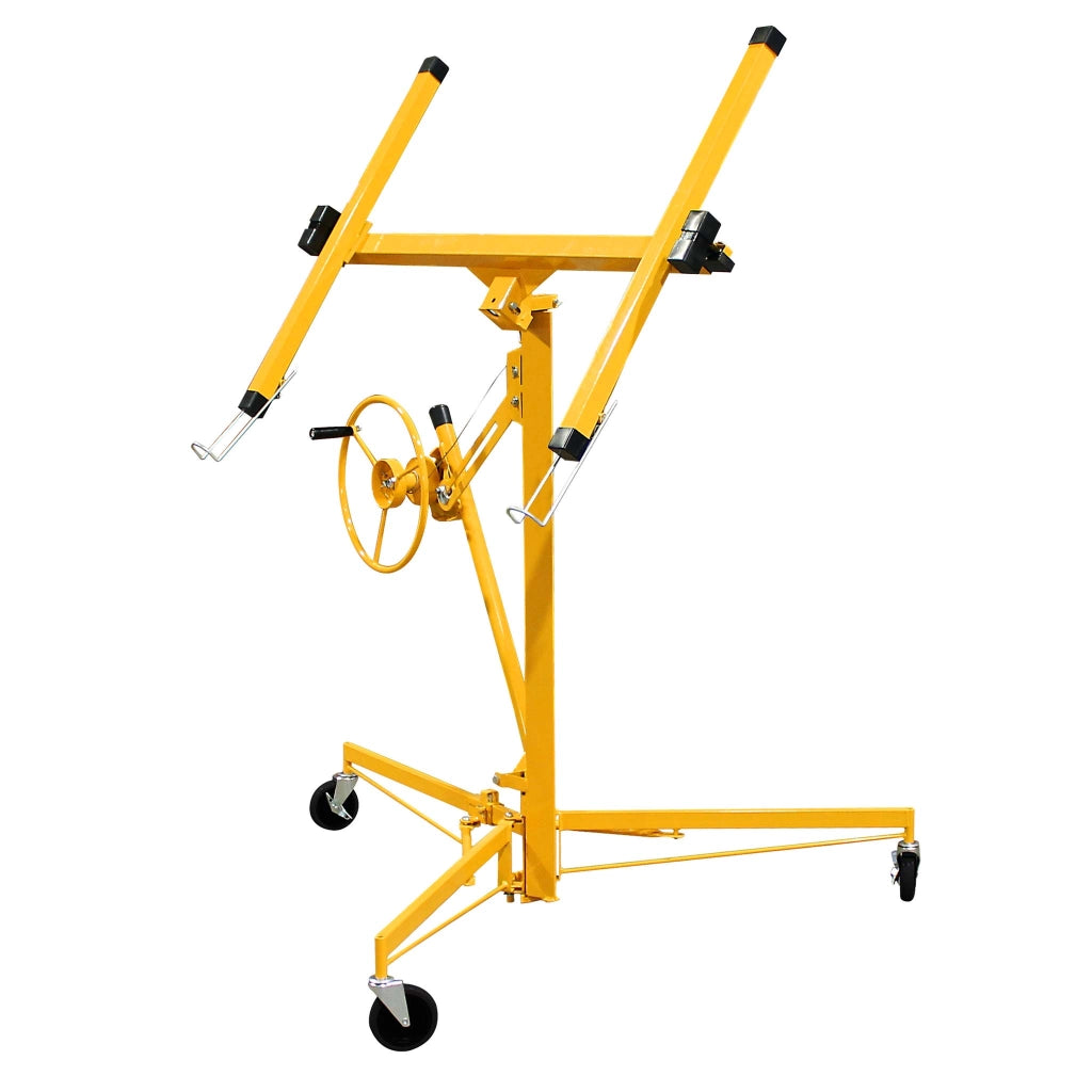 Sollevatore pannelli cartongesso max 68kg, altezza 188-487cm, Carrello Alzapannelli Alzalastre