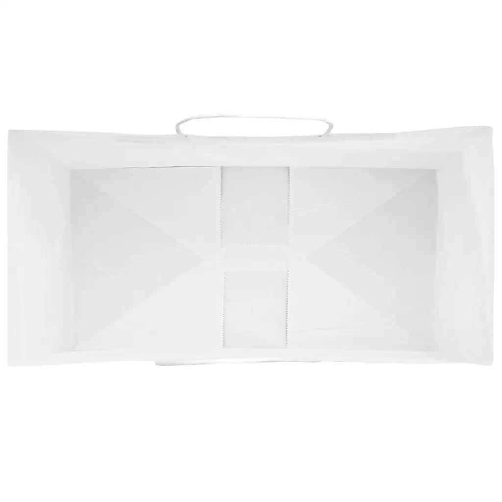 Sacchetti di Carta 50 pz con Manici Bianchi 21x11x31 cm 4101602