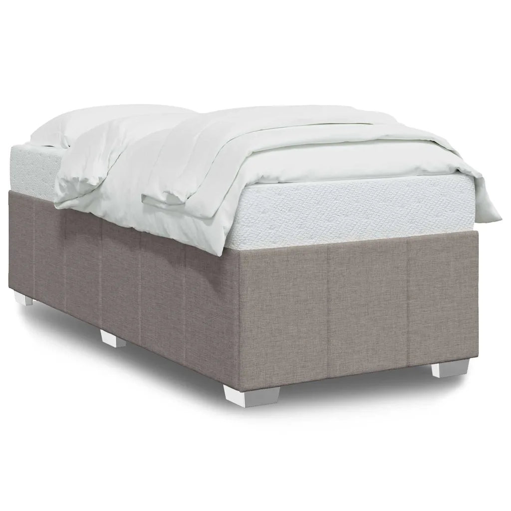 vidaXL Giroletto senza Materasso Tortora 100x200 cm in Tessuto