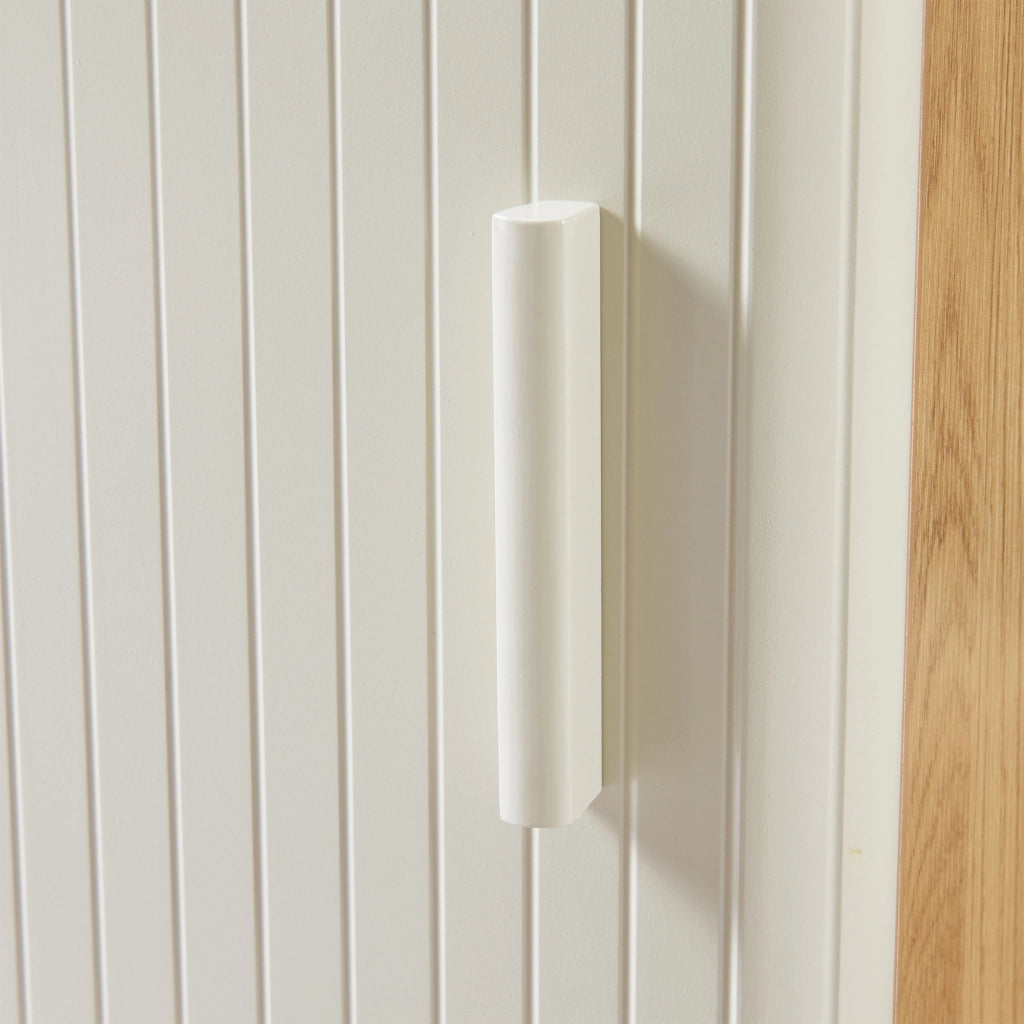 Comodino Ferrersp Mobile Contenitore con Anta 50 x 40 x 40 cm - Effetto Rovere / Avena Oatmeal [en.casa]